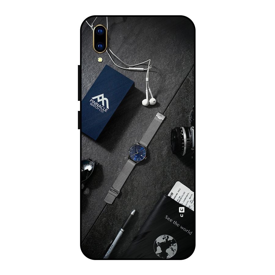 See The World Metal Back Case for Vivo V11 Pro