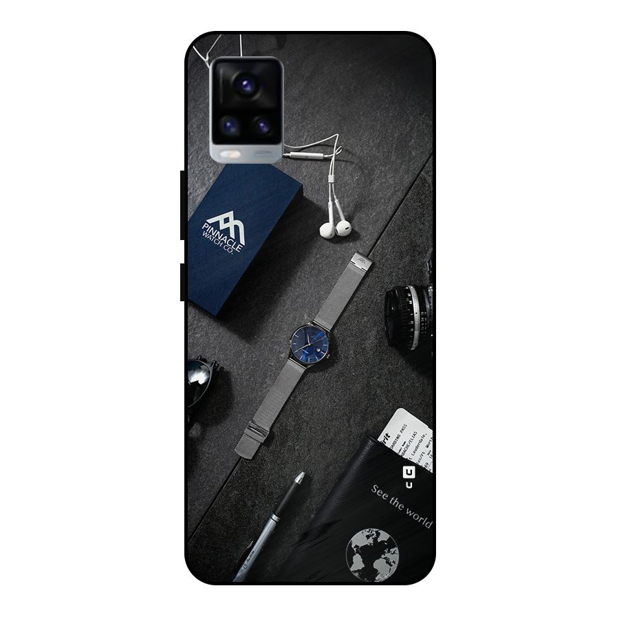 See The World Metal Back Case for Vivo V20 2021