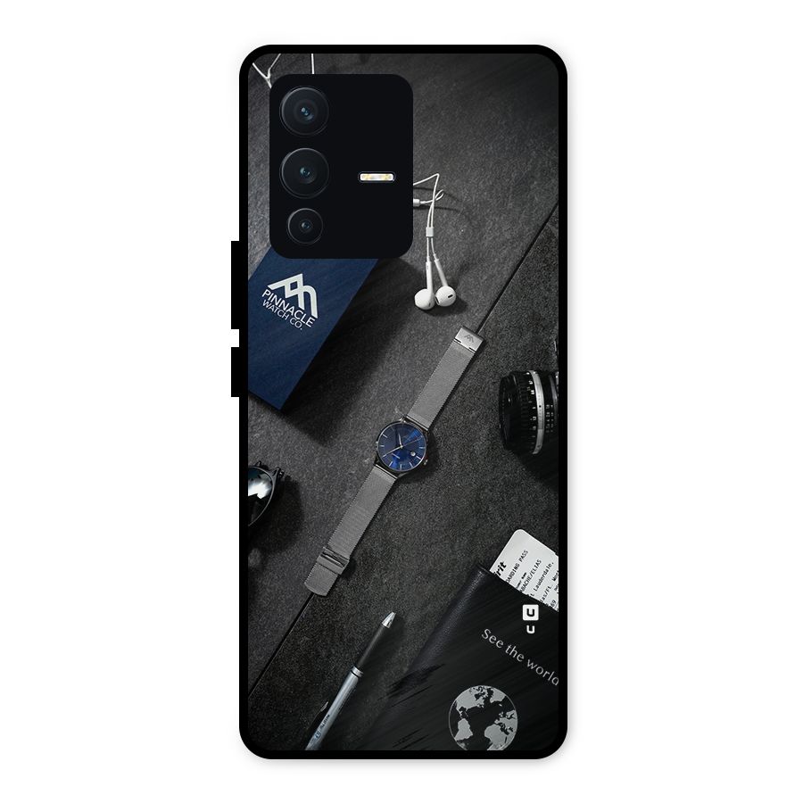See The World Metal Back Case for Vivo V23 5G