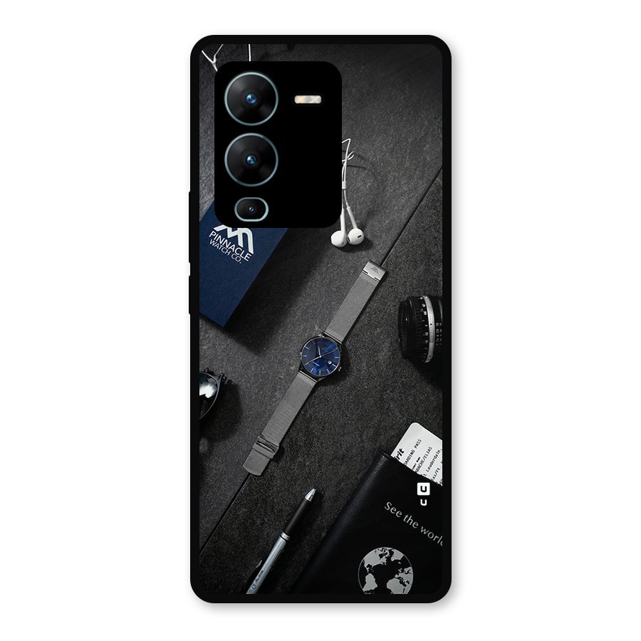 See The World Metal Back Case for Vivo V25 Pro