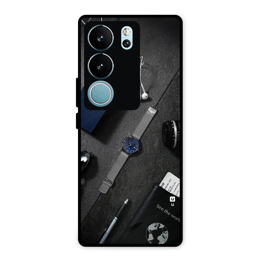 See The World Metal Back Case for Vivo V29