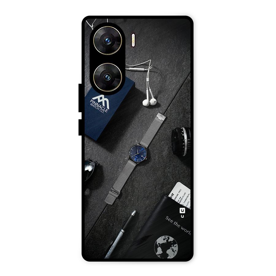 See The World Metal Back Case for Vivo V29e