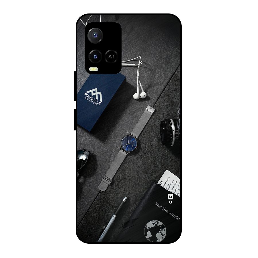 See The World Metal Back Case for Vivo Y21G