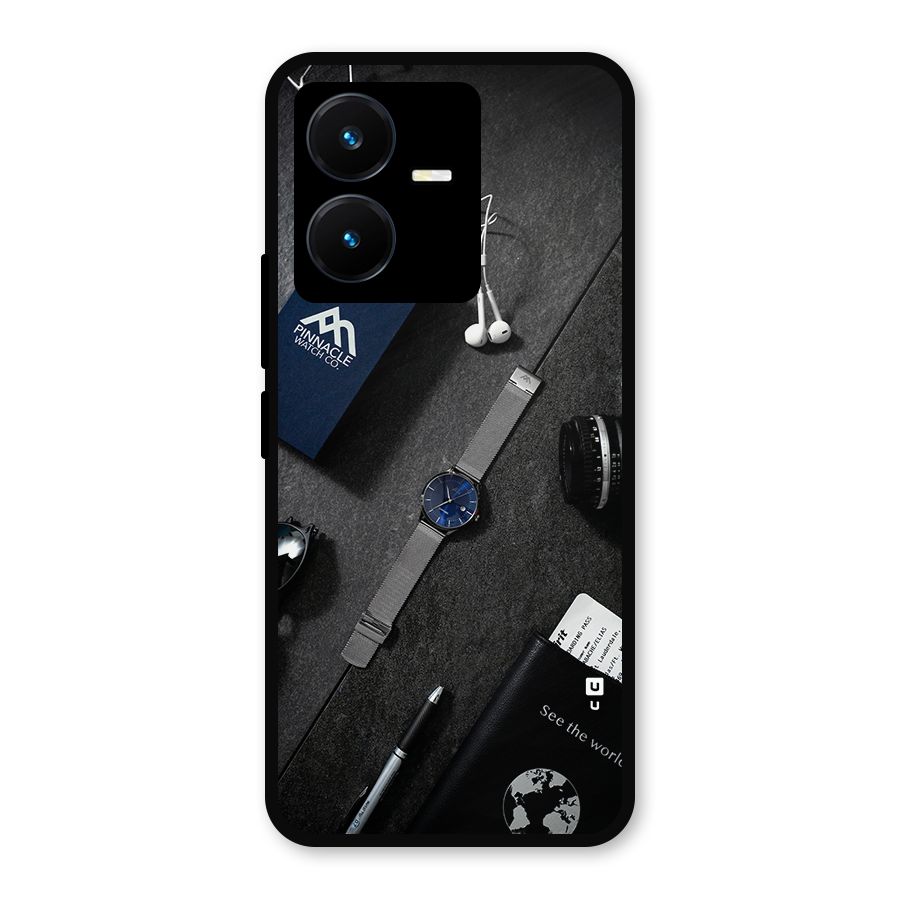 See The World Metal Back Case for Vivo Y22
