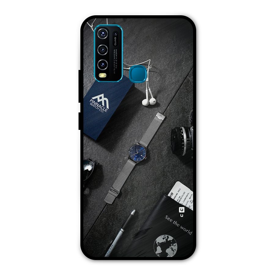 See The World Metal Back Case for Vivo Y30