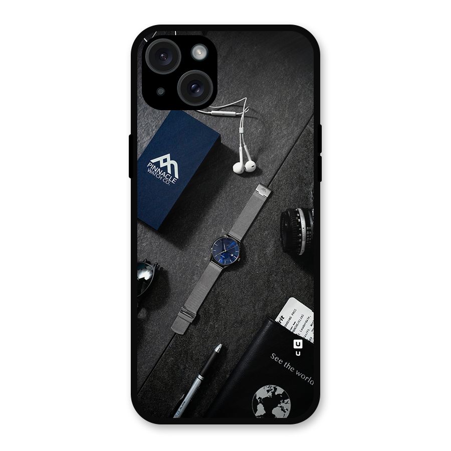 See The World Metal Back Case for iPhone 15 Plus