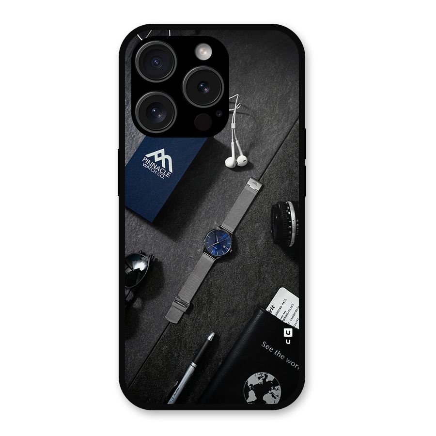 See The World Metal Back Case for iPhone 15 Pro