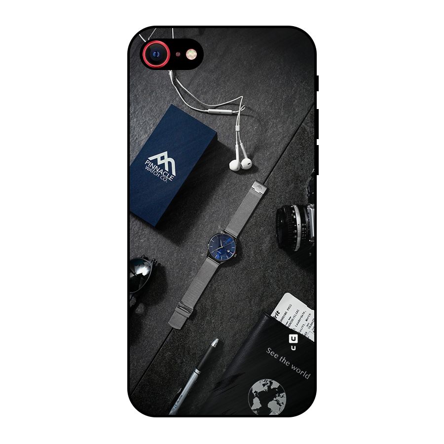 See The World Metal Back Case for iPhone 8