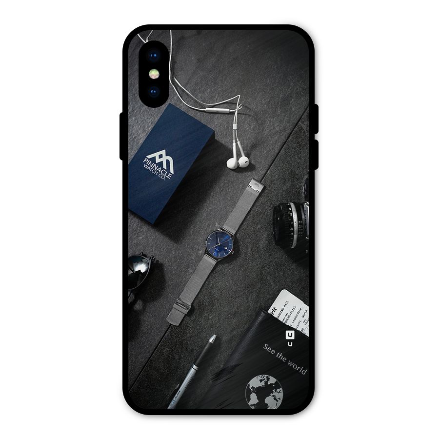 See The World Metal Back Case for iPhone XS