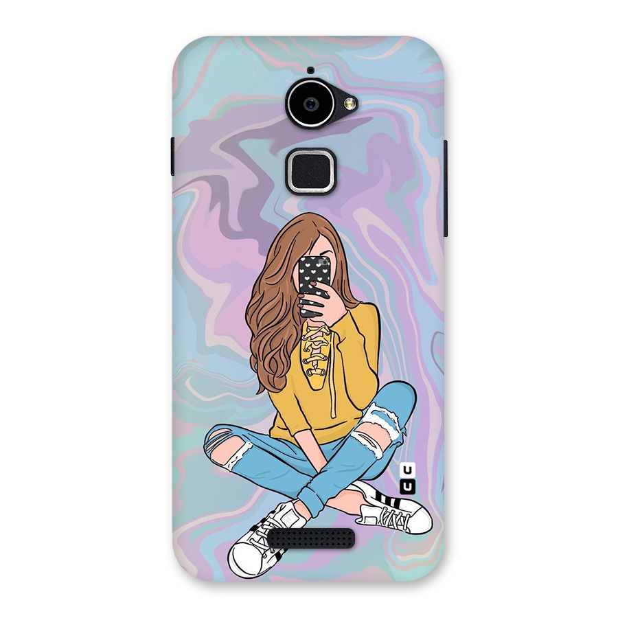 Selfie Girl Illustration Back Case for Coolpad Note 3 Lite