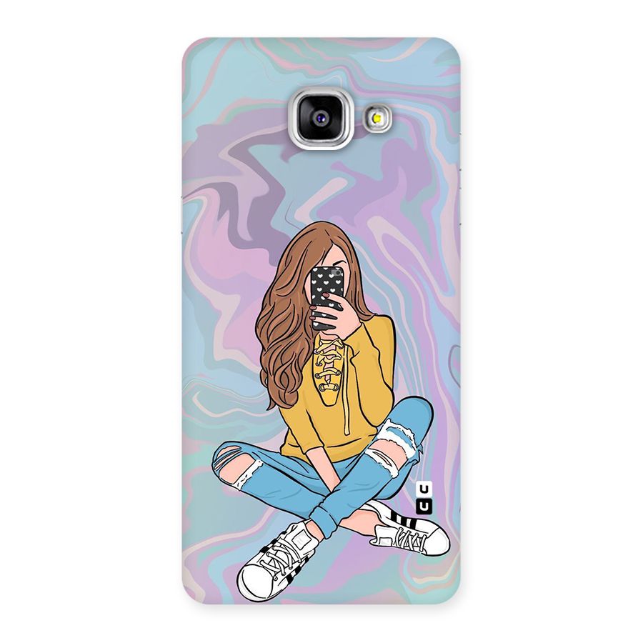 Selfie Girl Illustration Back Case for Galaxy A5 2016