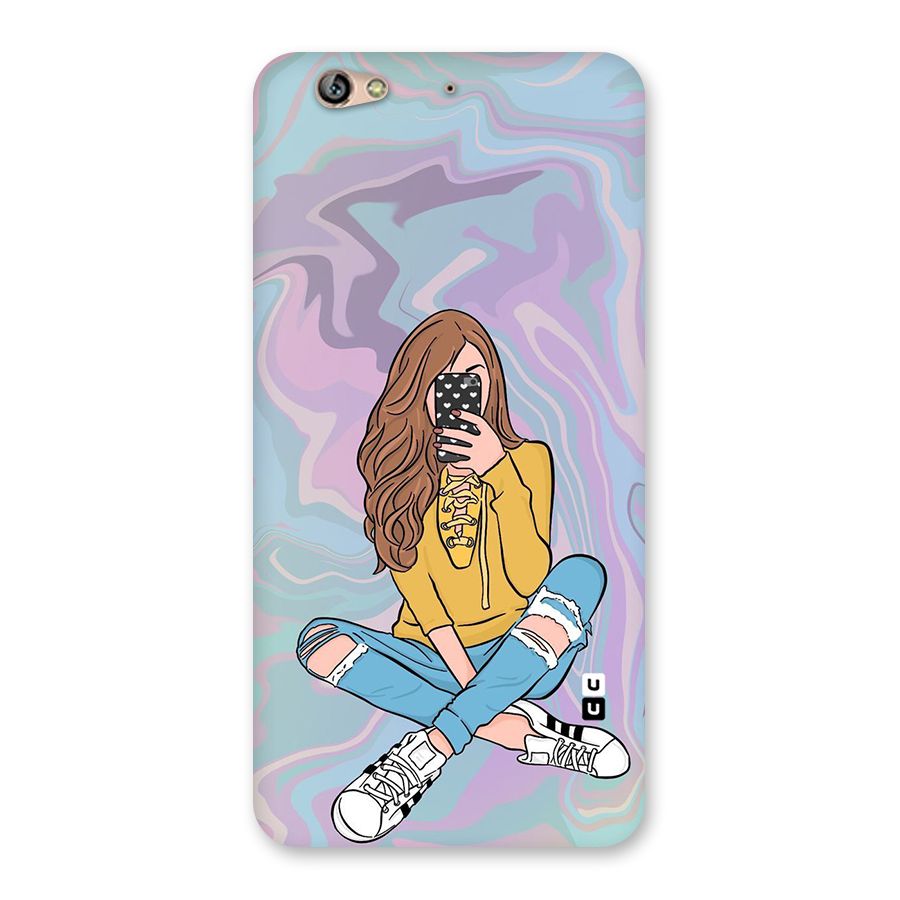 Selfie Girl Illustration Back Case for Gionee S6
