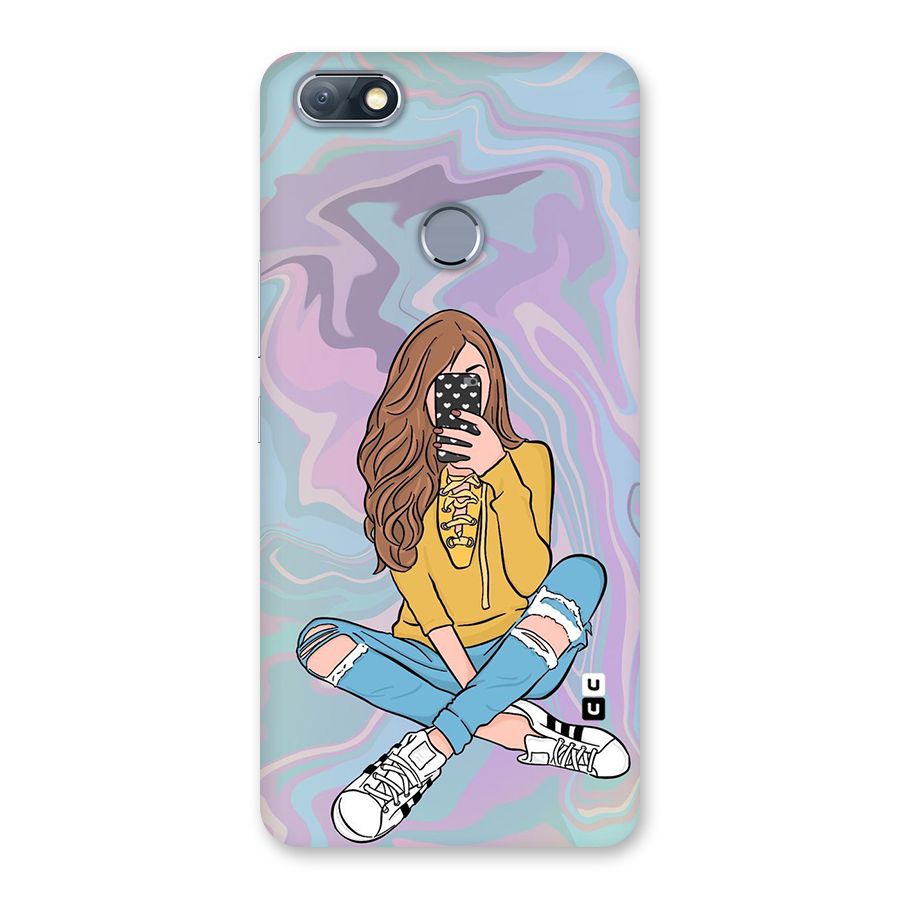 Selfie Girl Illustration Back Case for Infinix Note 5