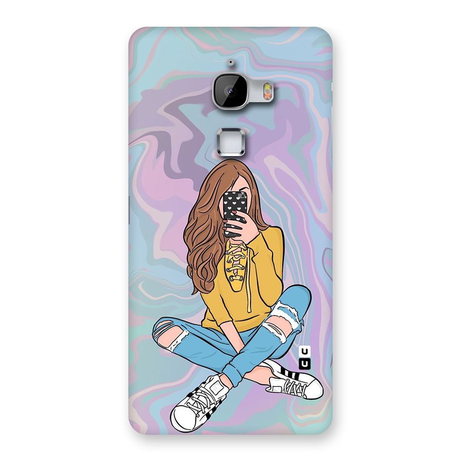 Selfie Girl Illustration Back Case for LeTv Le Max
