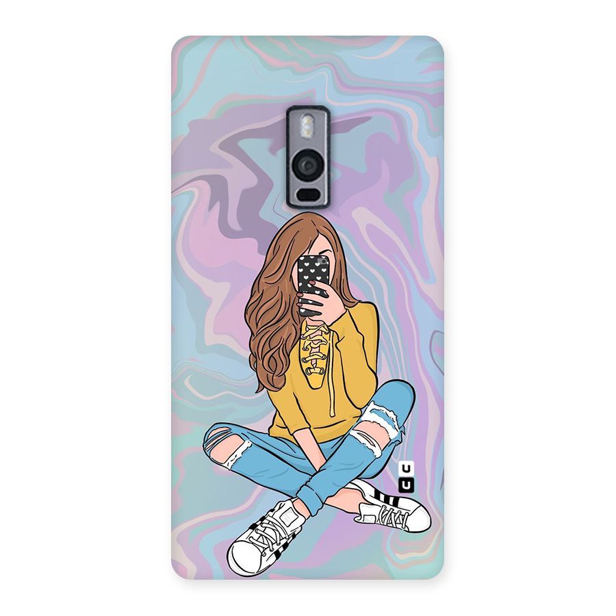 Selfie Girl Illustration Back Case for OnePlus Two
