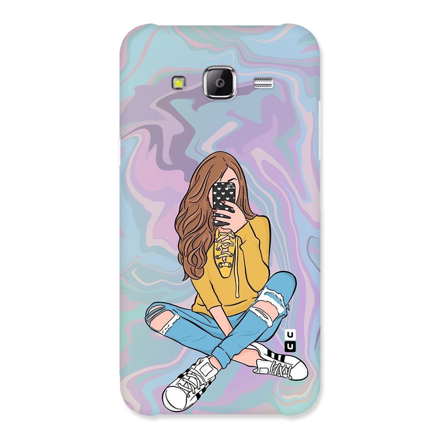 Selfie Girl Illustration Back Case for Samsung Galaxy J2 Prime