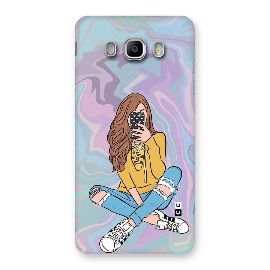 Selfie Girl Illustration Back Case for Samsung Galaxy J5 2016