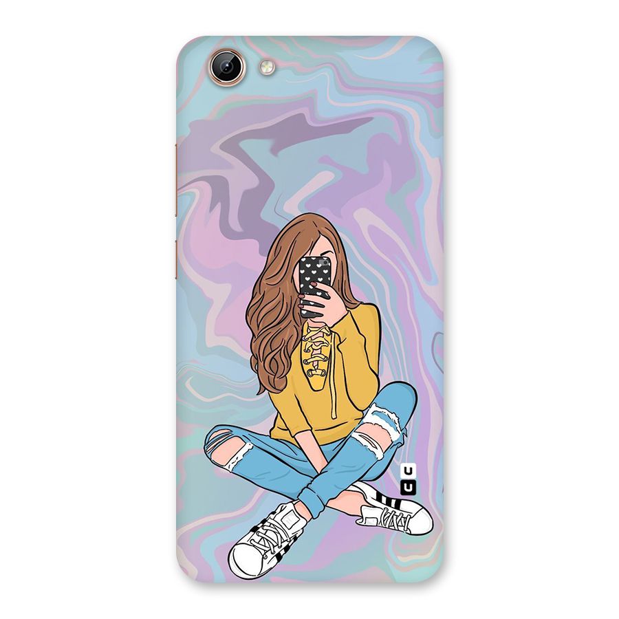 Selfie Girl Illustration Back Case for Vivo Y71