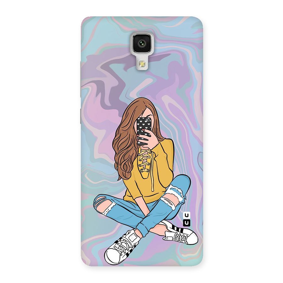 Selfie Girl Illustration Back Case for Xiaomi Mi 4