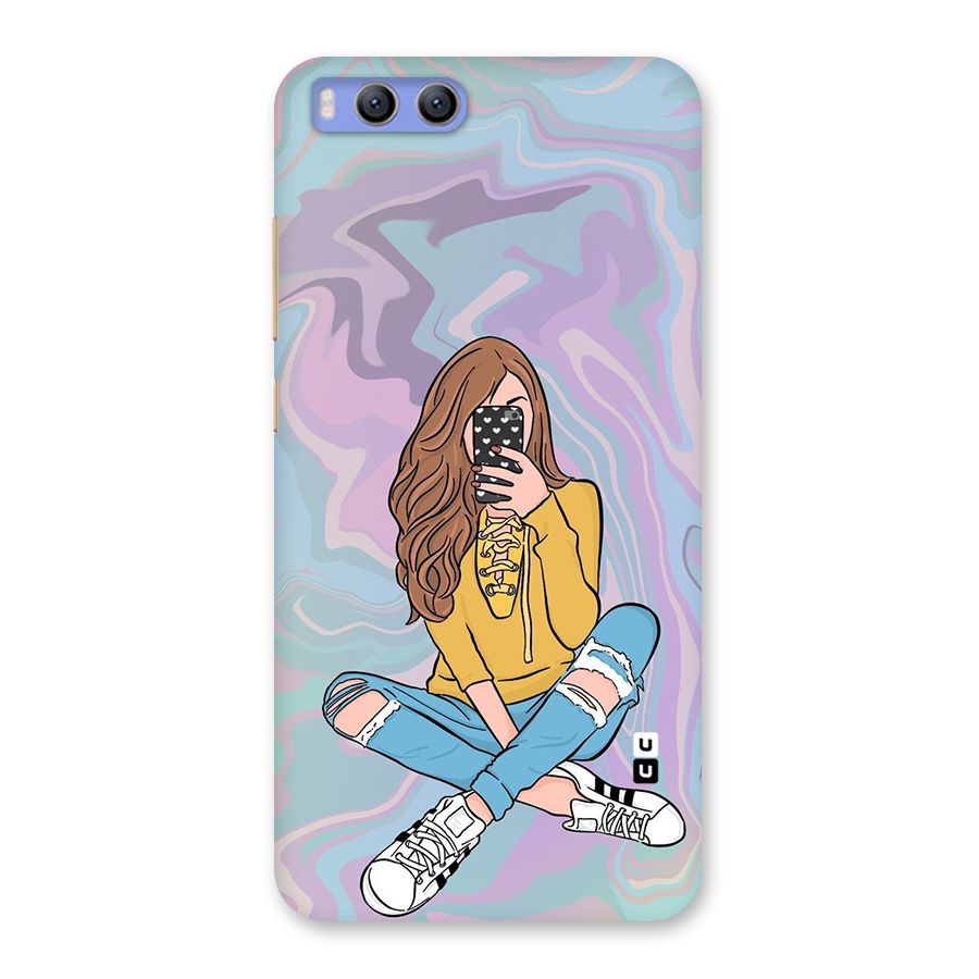 Selfie Girl Illustration Back Case for Xiaomi Mi 6