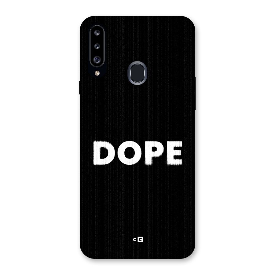 Sense Alert Back Case for Galaxy A20s