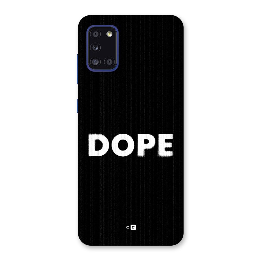 Sense Alert Back Case for Galaxy A31