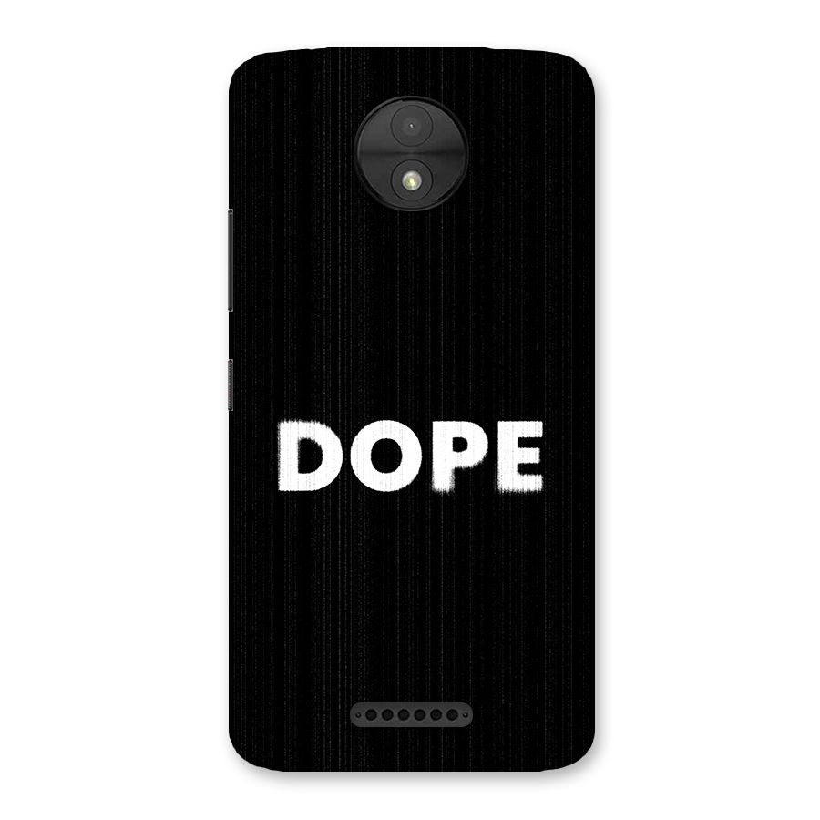 Sense Alert Back Case for Moto C