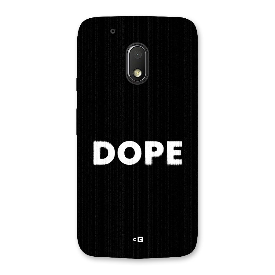 Sense Alert Back Case for Moto G4 Play