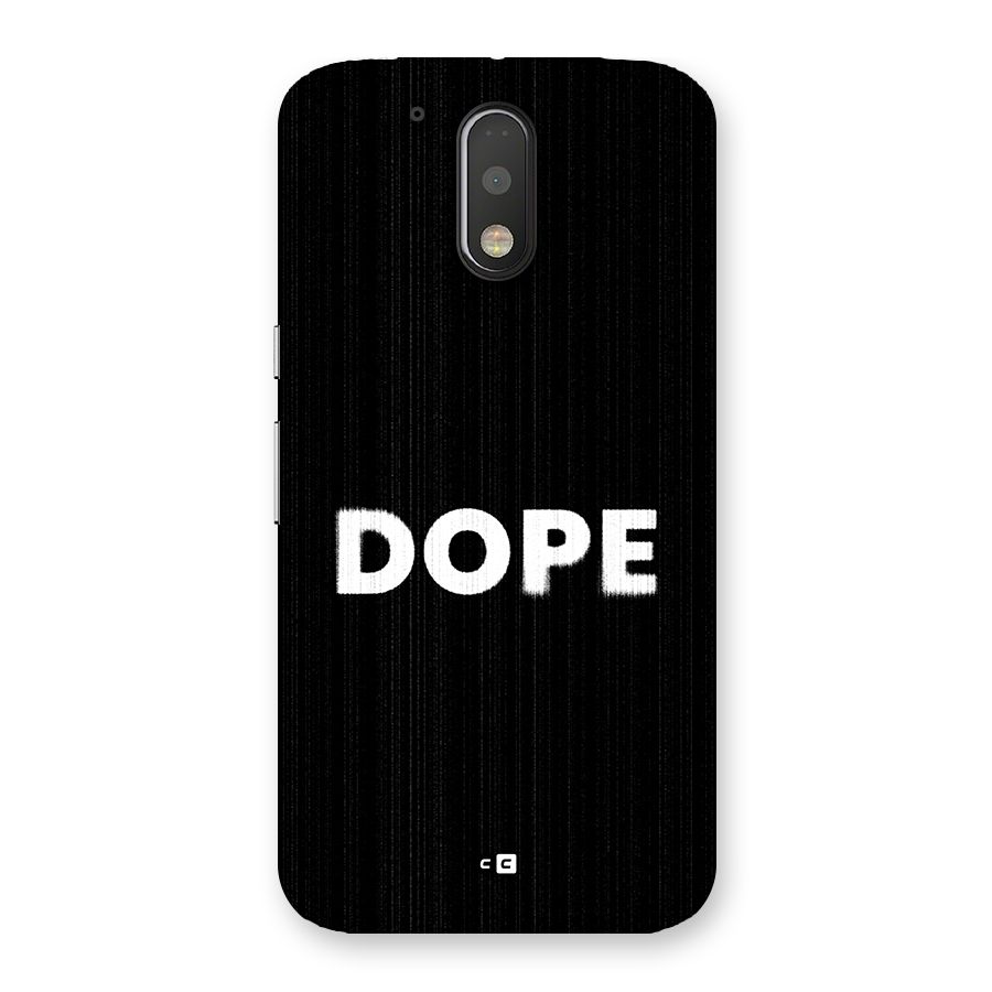 Sense Alert Back Case for Moto G4 Plus