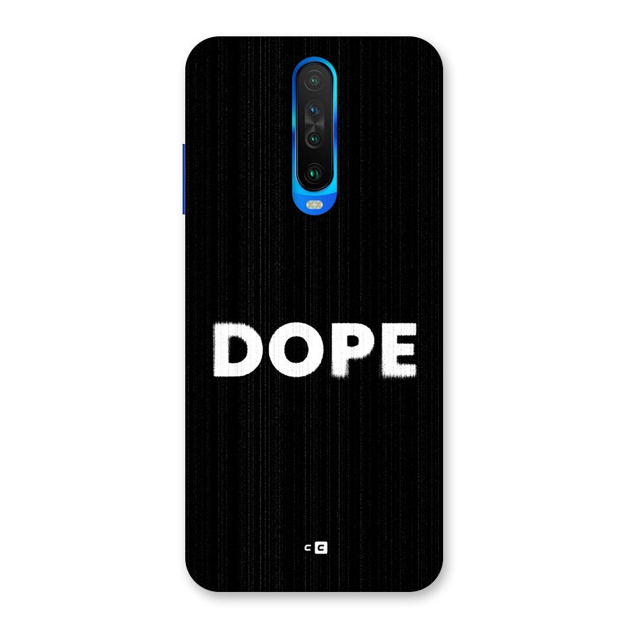 Sense Alert Back Case for Poco X2