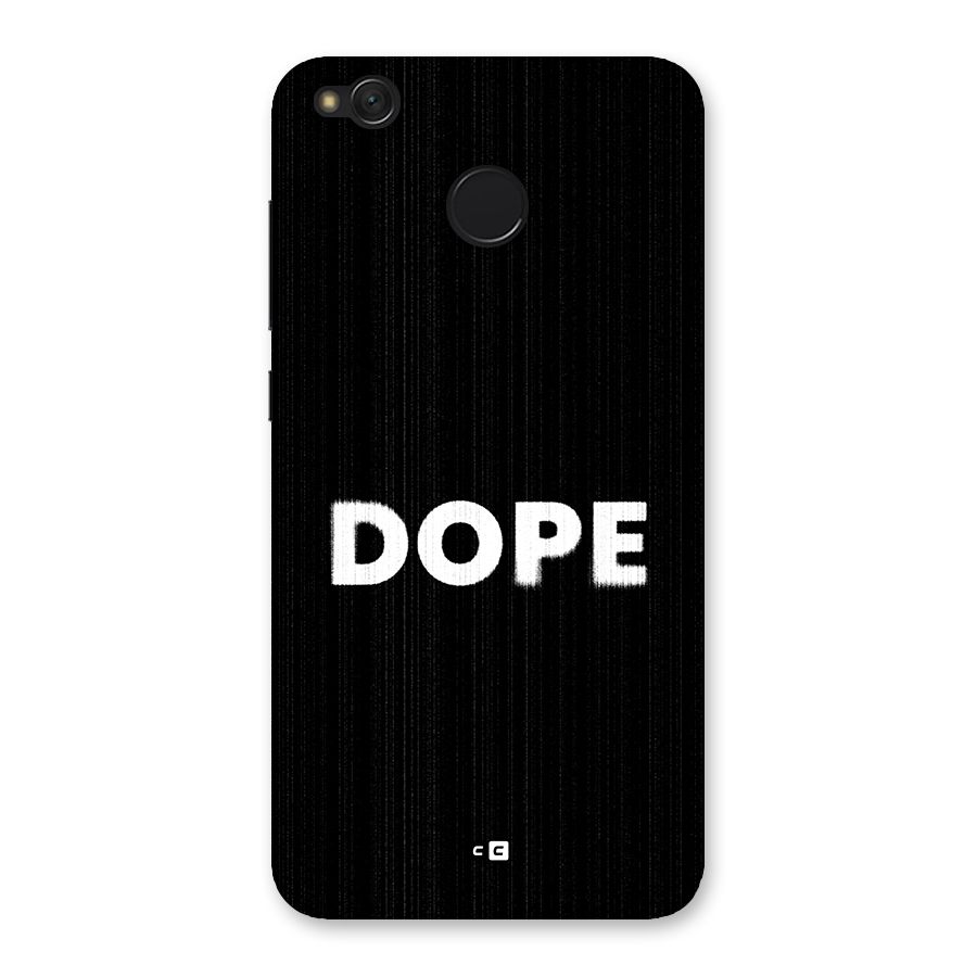 Sense Alert Back Case for Redmi 4