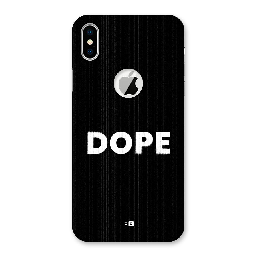 Sense Alert Back Case for iPhone X Logo Cut
