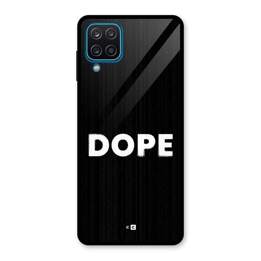Sense Alert Glass Back Case for Galaxy A12