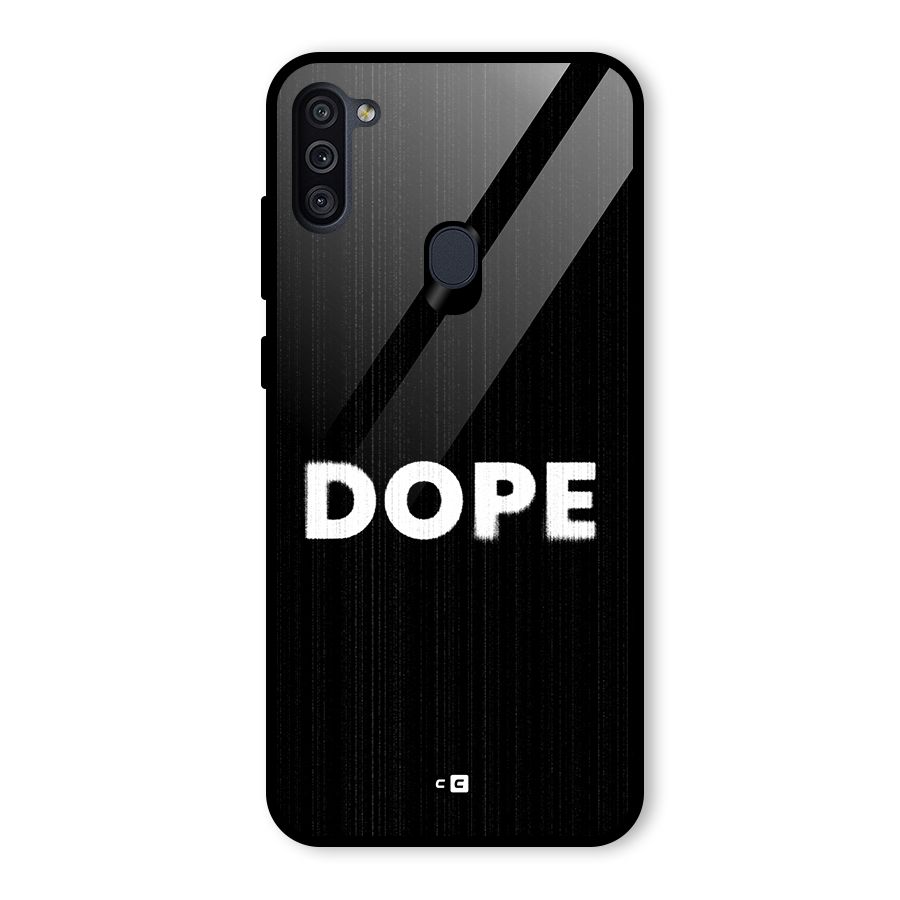 Sense Alert Glass Back Case for Galaxy M11
