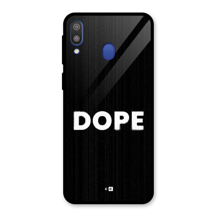 Sense Alert Glass Back Case for Galaxy M20