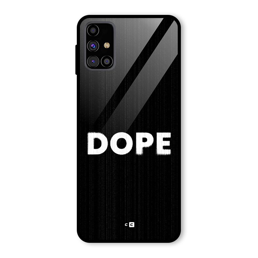 Sense Alert Glass Back Case for Galaxy M31s