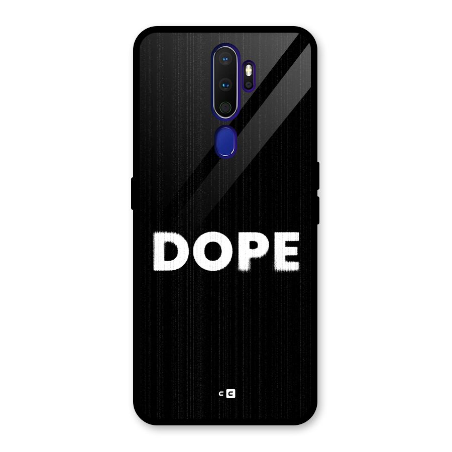Sense Alert Glass Back Case for Oppo A9 (2020)