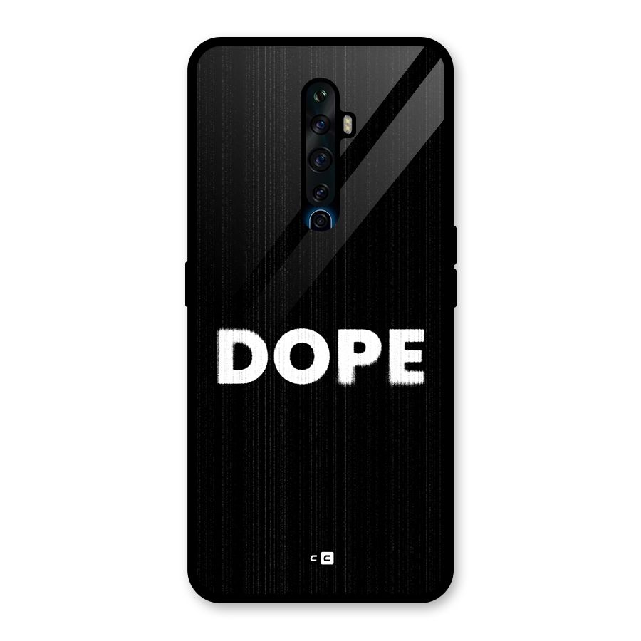 Sense Alert Glass Back Case for Oppo Reno2 F