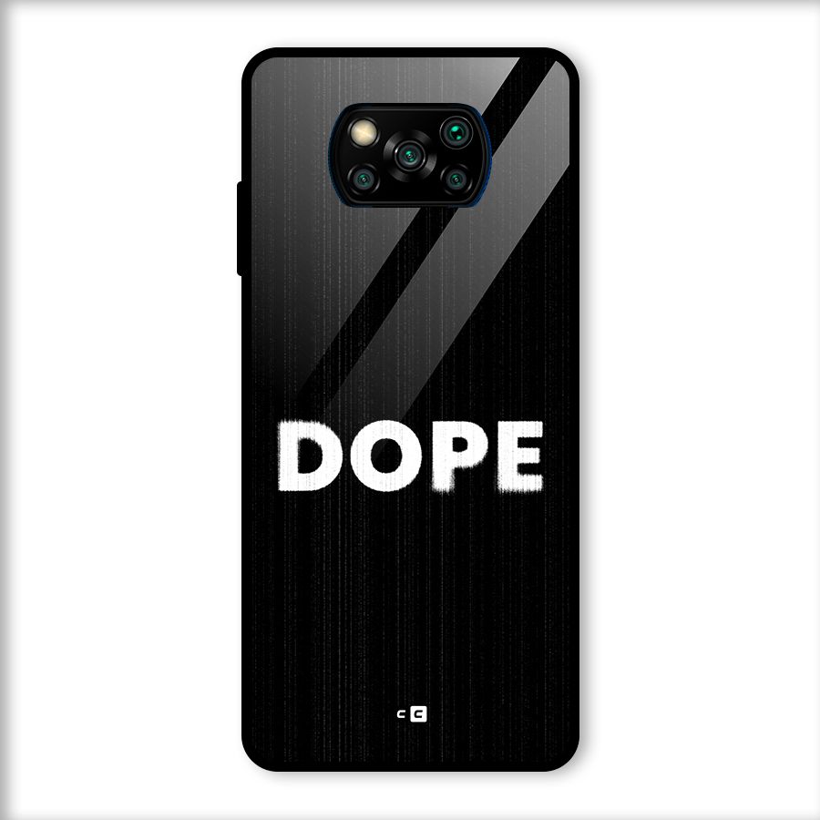 Sense Alert Glass Back Case for Poco X3