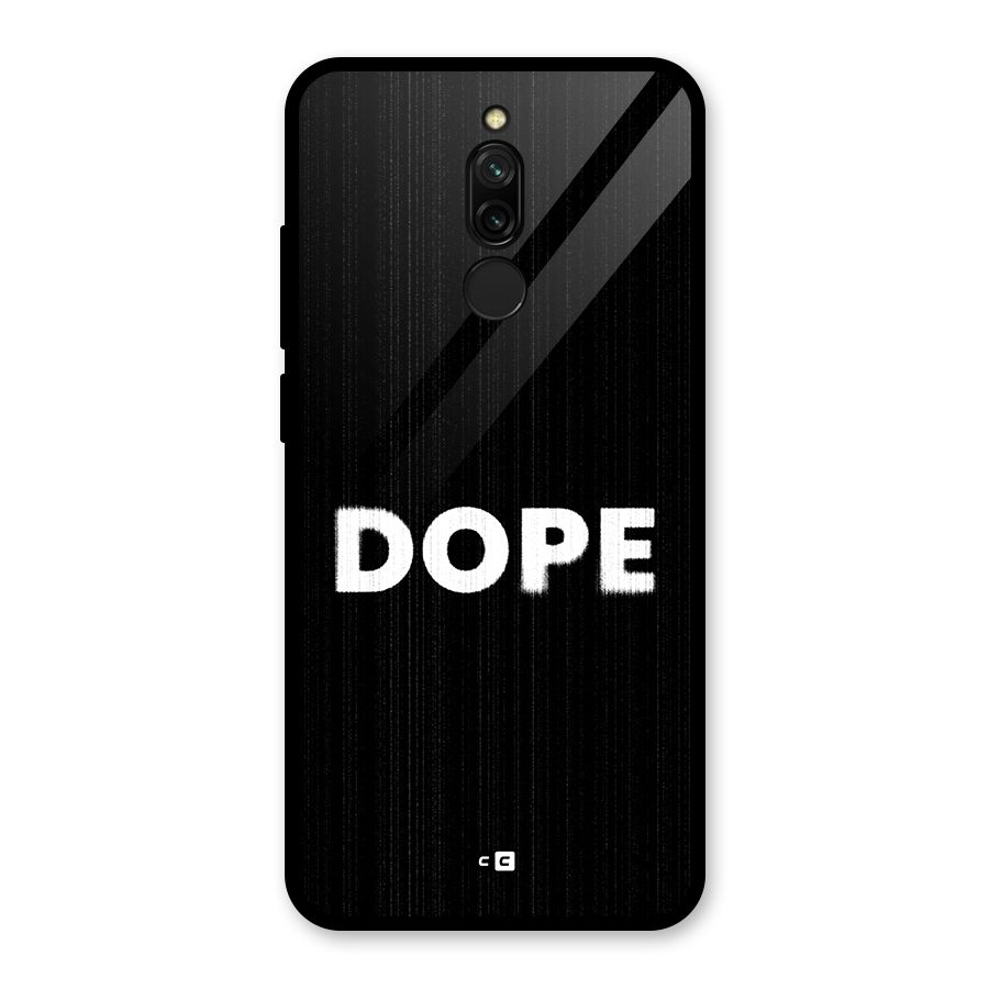 Sense Alert Glass Back Case for Redmi 8
