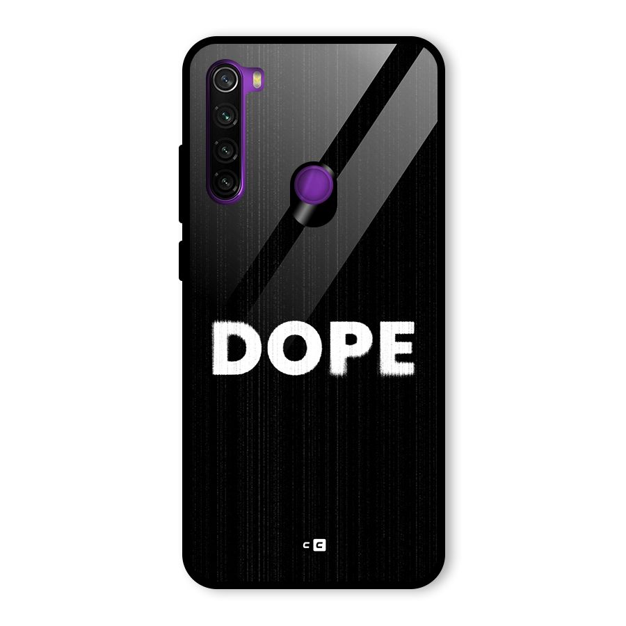 Sense Alert Glass Back Case for Redmi Note 8