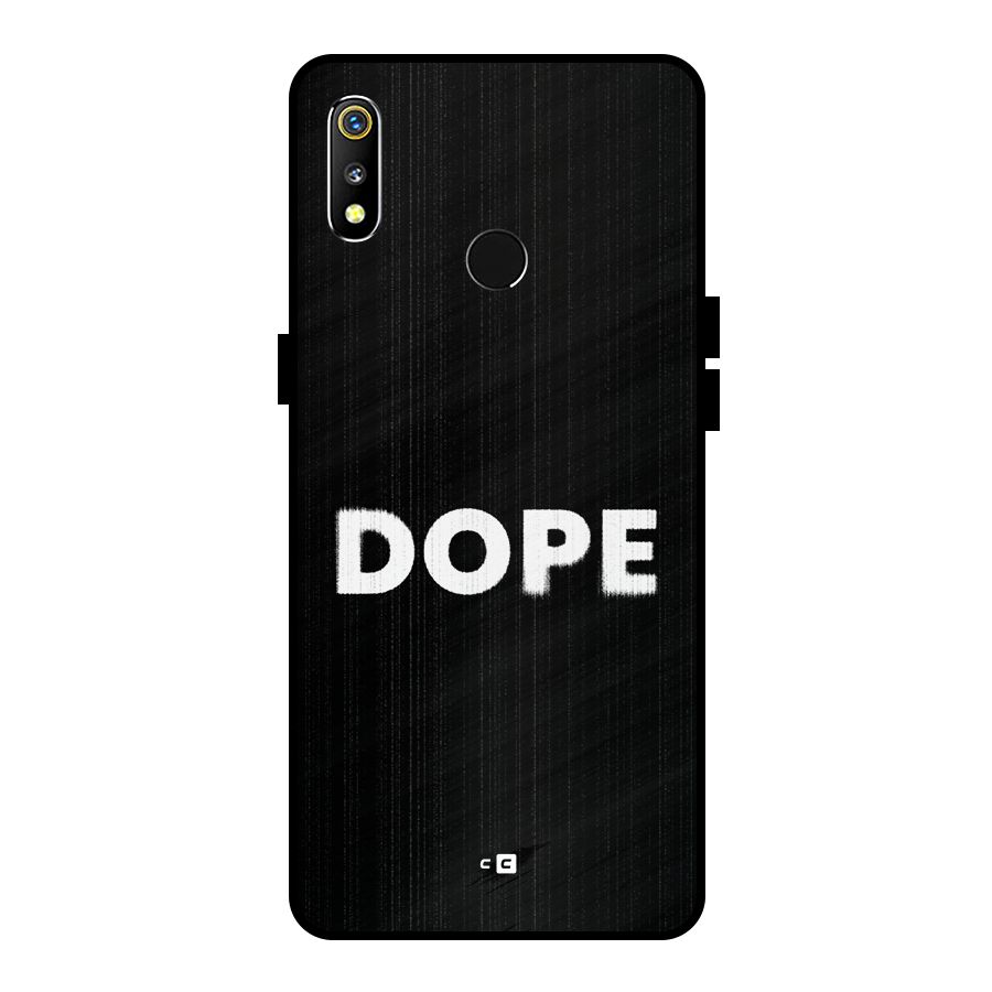 Sense Alert Metal Back Case for Realme 3