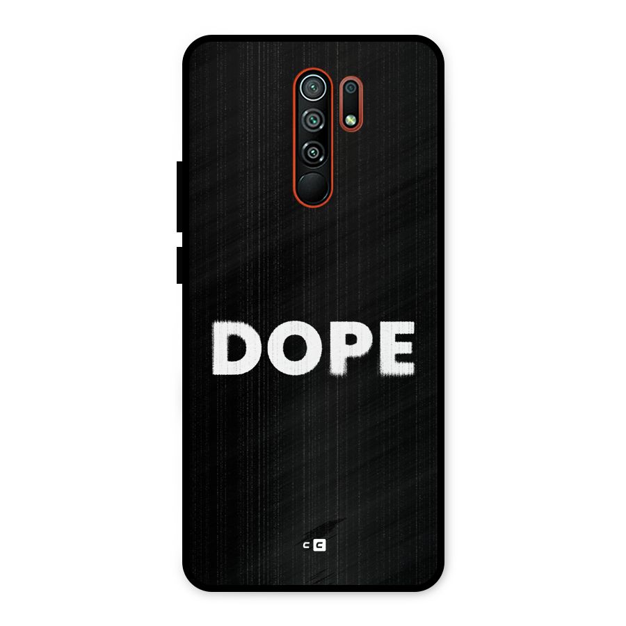 Sense Alert Metal Back Case for Redmi 9 Prime