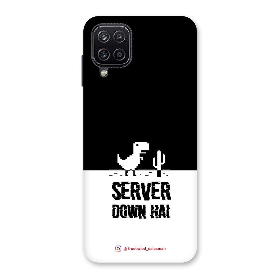 Server Down Hai Black Back Case for Galaxy A12