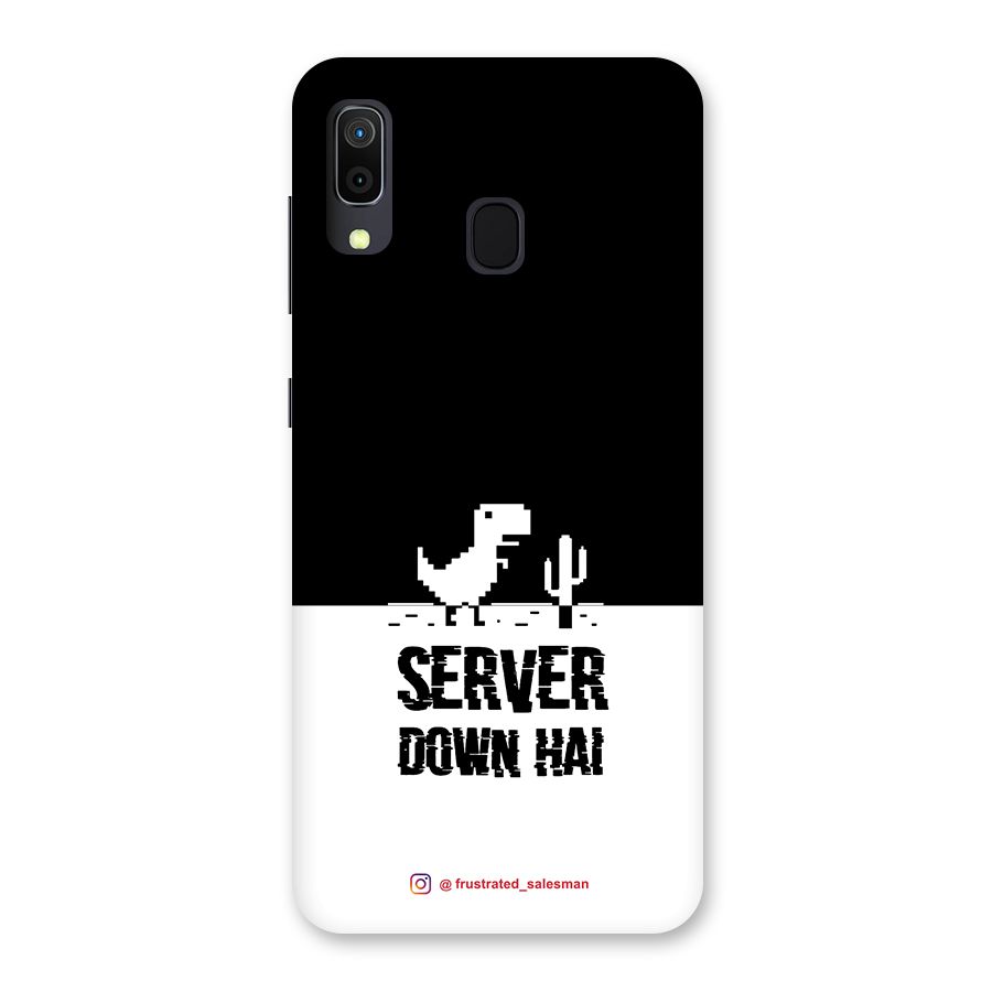 Server Down Hai Black Back Case for Galaxy A20