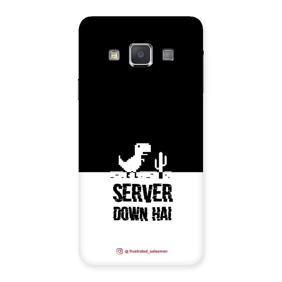 Server Down Hai Black Back Case for Galaxy A3