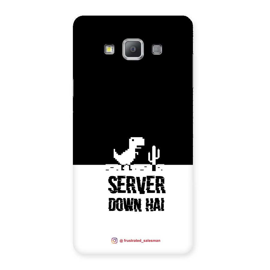 Server Down Hai Black Back Case for Galaxy A7
