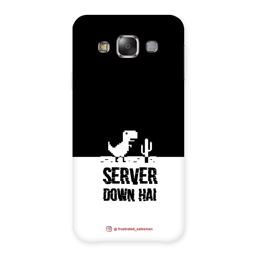 Server Down Hai Black Back Case for Galaxy E7