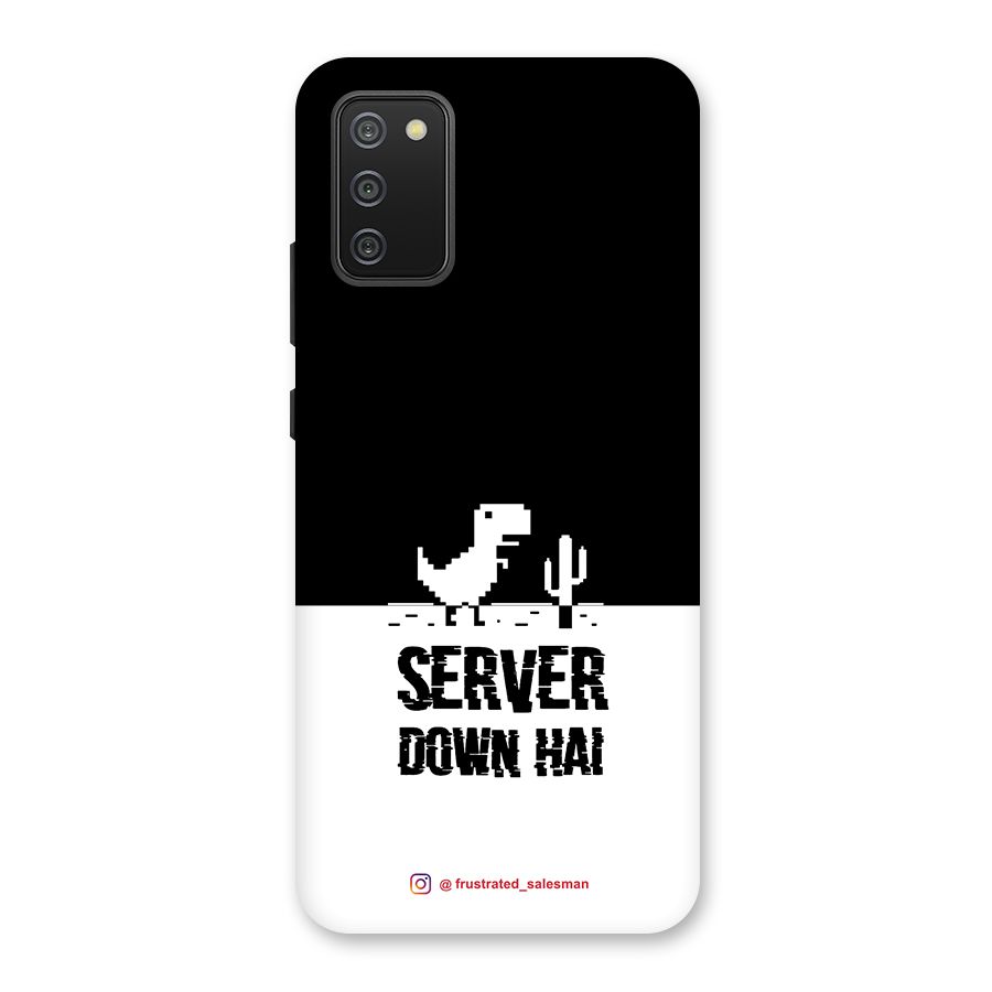 Server Down Hai Black Back Case for Galaxy M02s