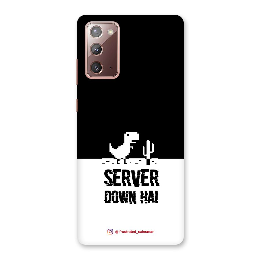 Server Down Hai Black Back Case for Galaxy Note 20